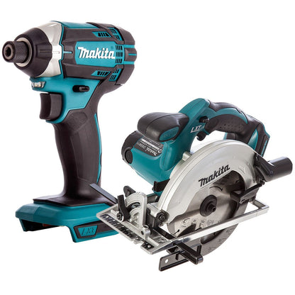 Makita 2 Piece 18V LXT Impact Driver & 165mm Circular Saw Body Only